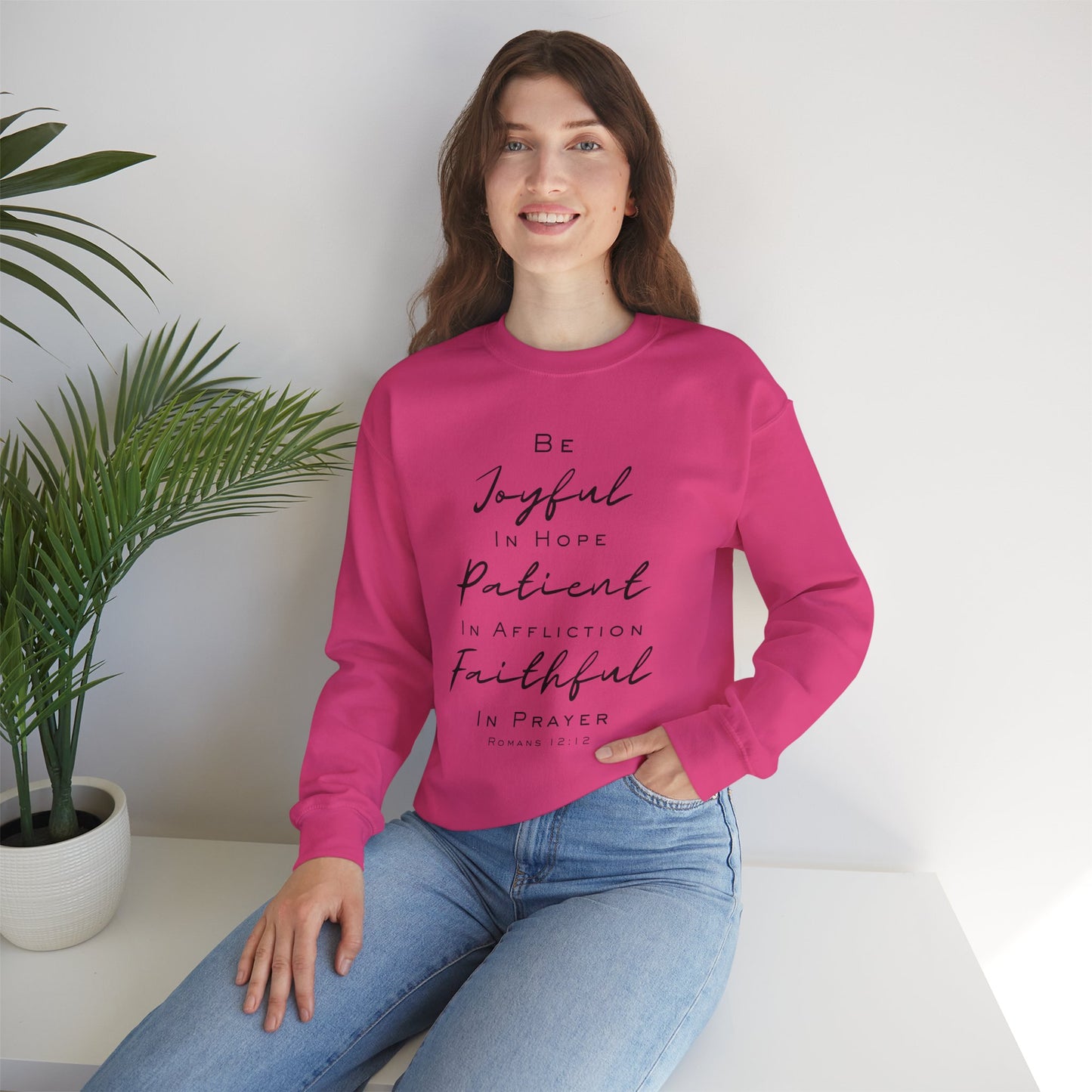 EXCLUSIVE Romans 12:12 Verse Crewneck