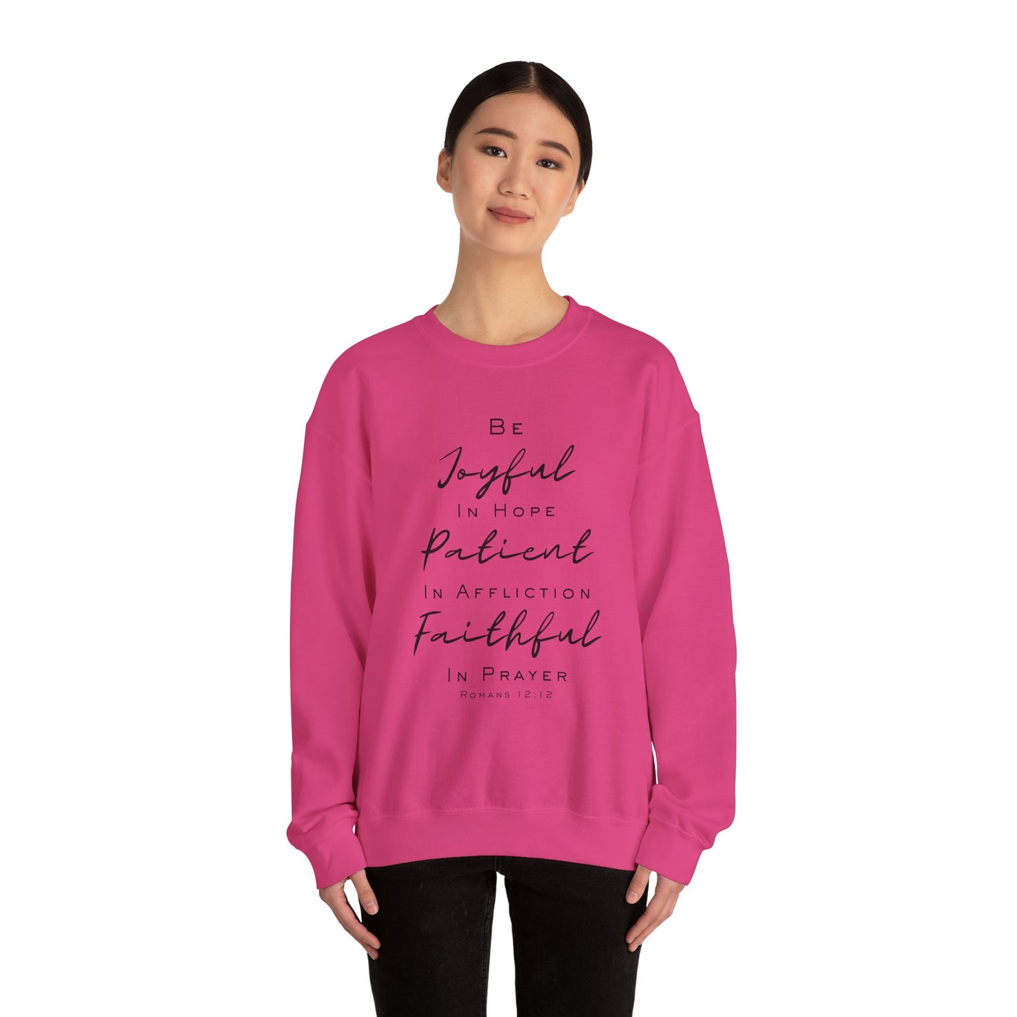 EXCLUSIVE Romans 12:12 Verse Crewneck