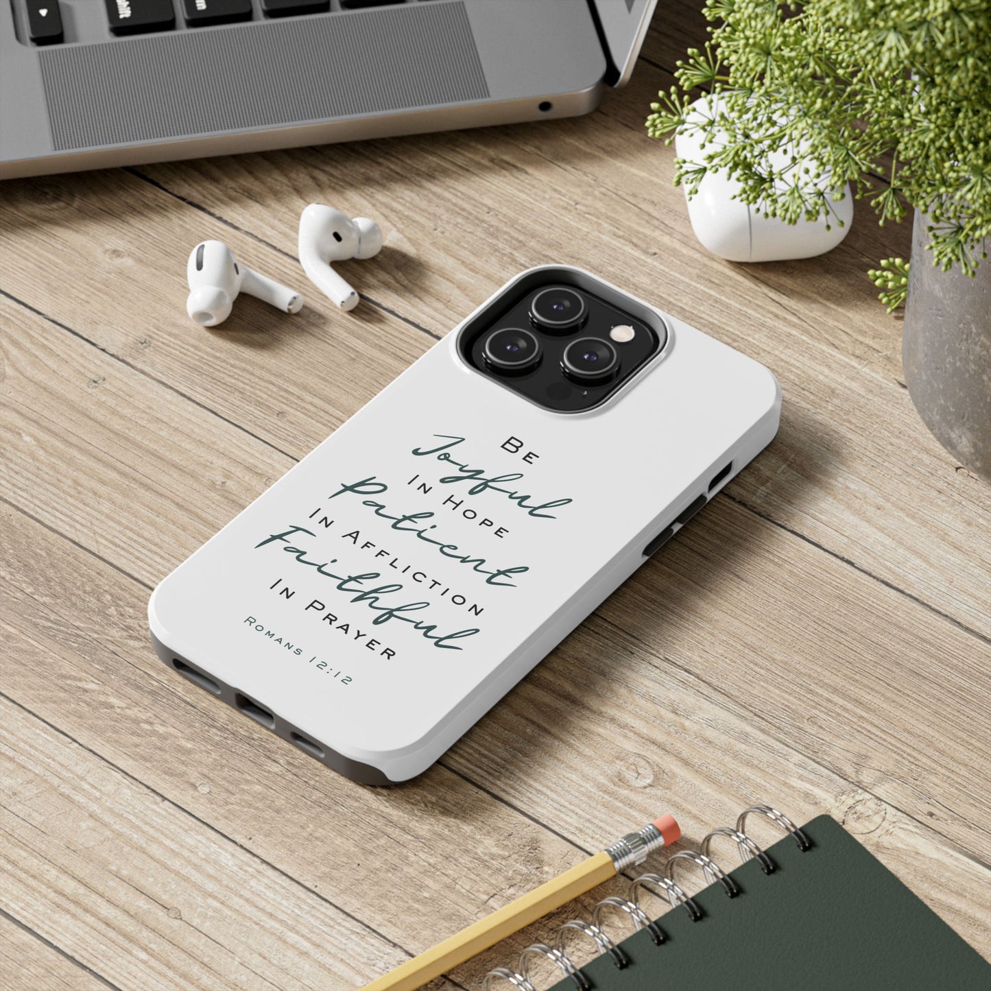 Romans 12:12 Phone Case