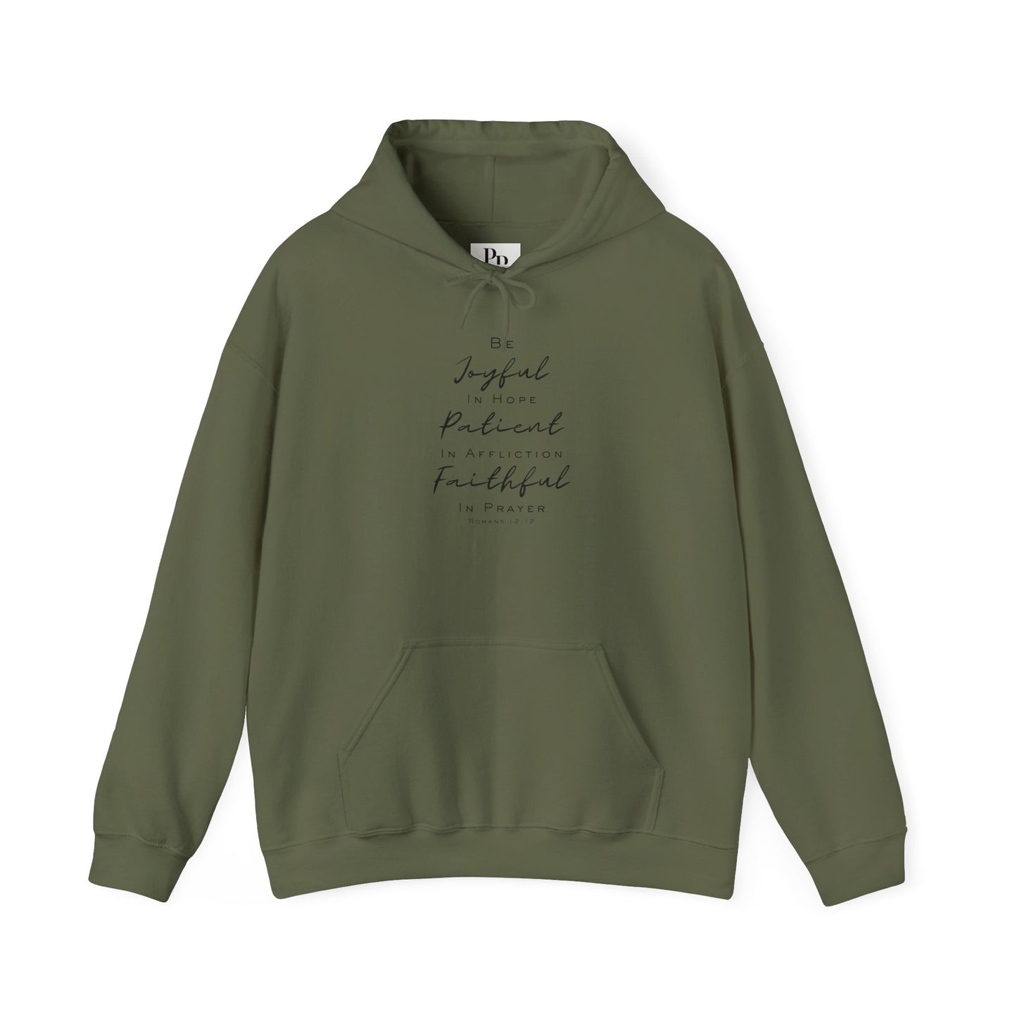 Romans 12:12 Midweight Hoodie