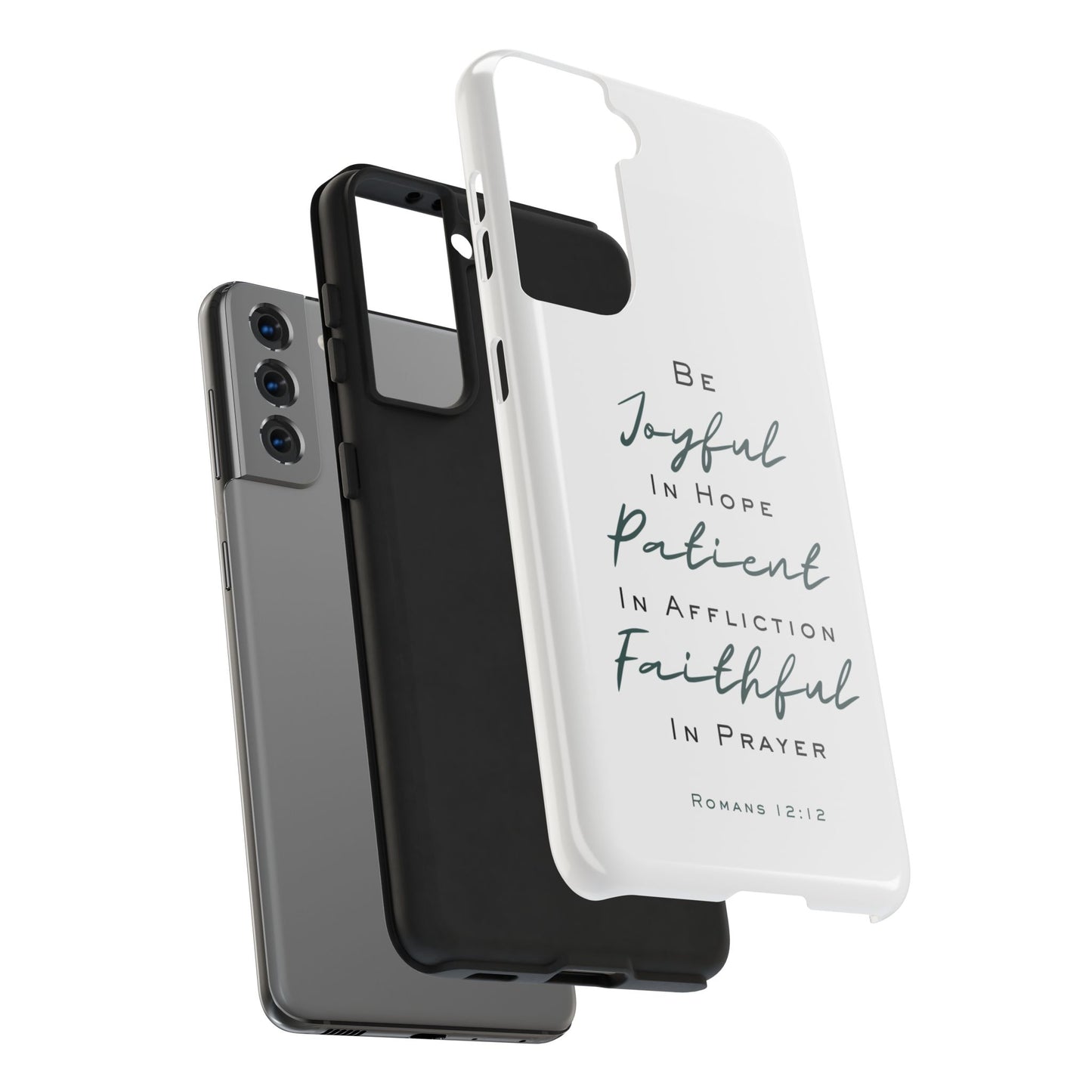 Romans 12:12 Phone Case