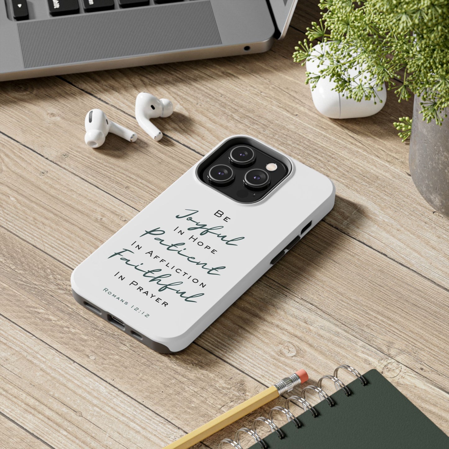 Romans 12:12 Phone Case