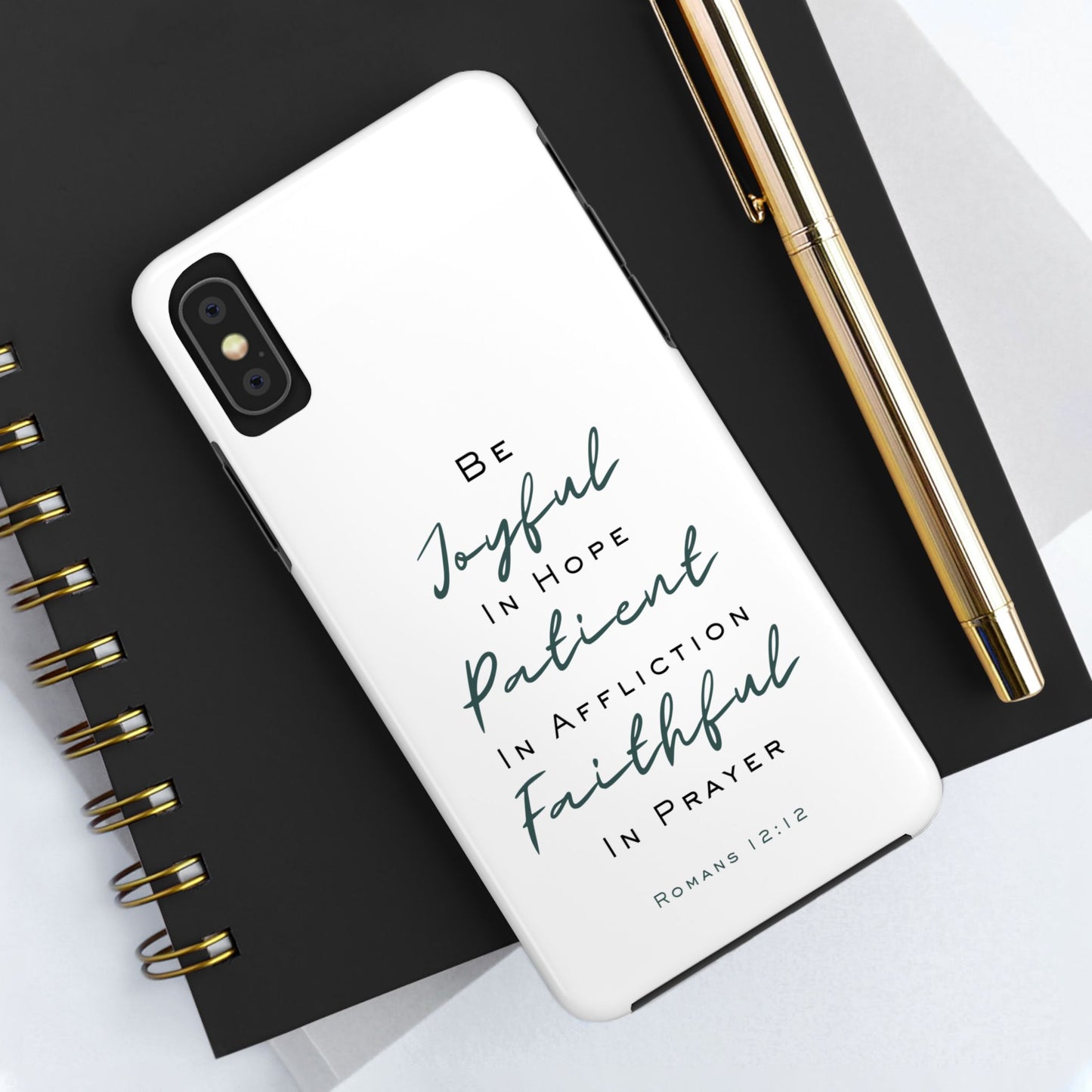 Romans 12:12 Phone Case