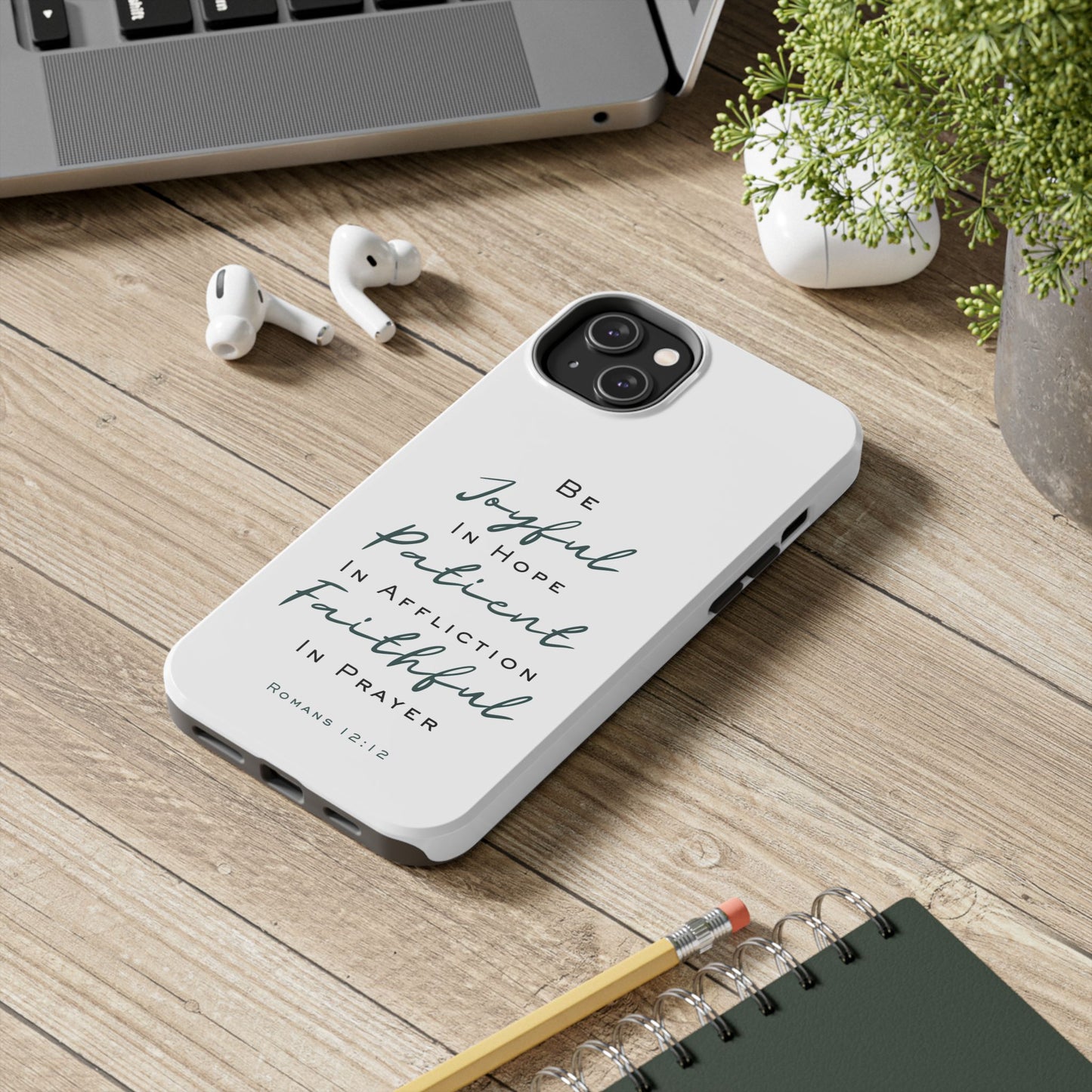 Romans 12:12 Phone Case