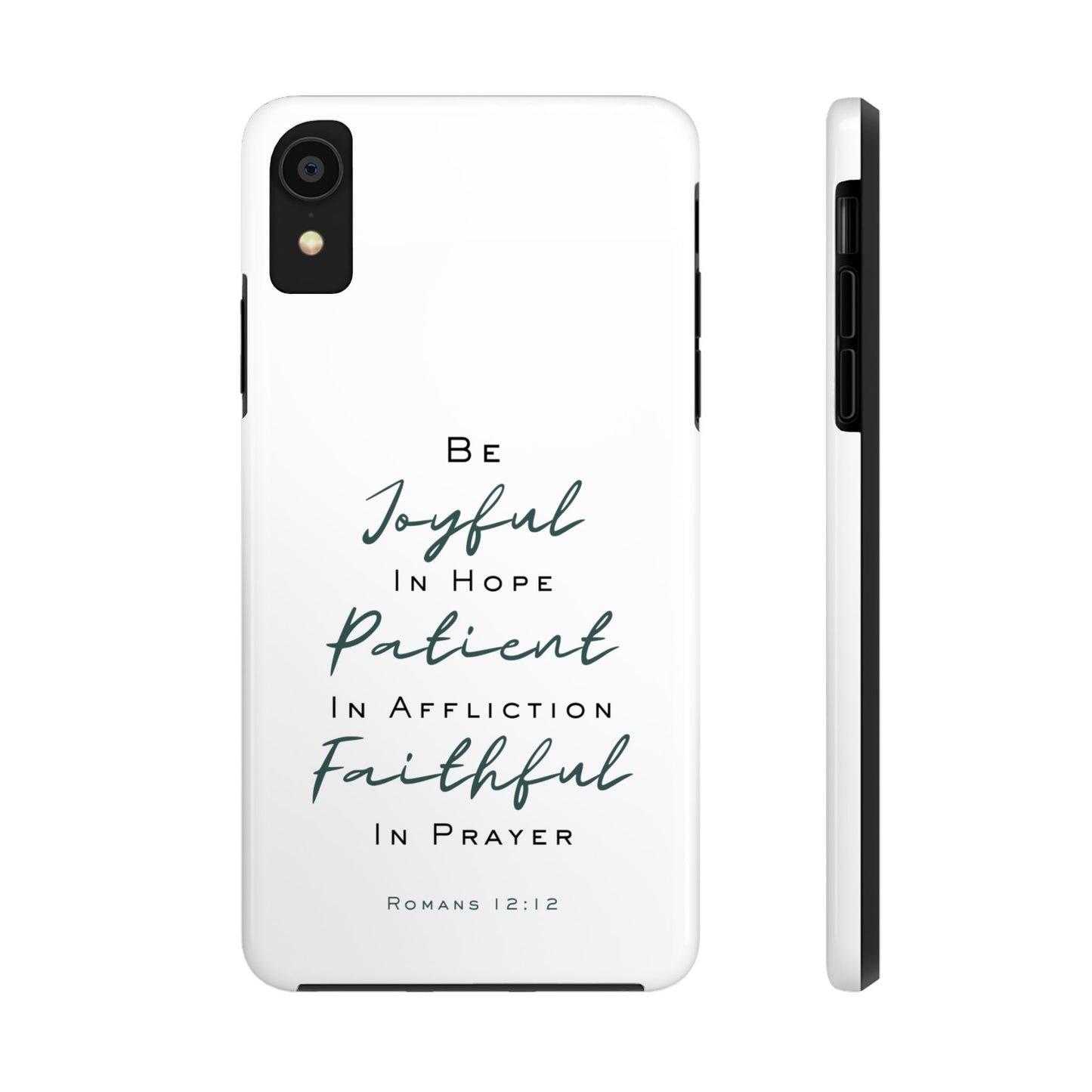 Romans 12:12 Phone Case